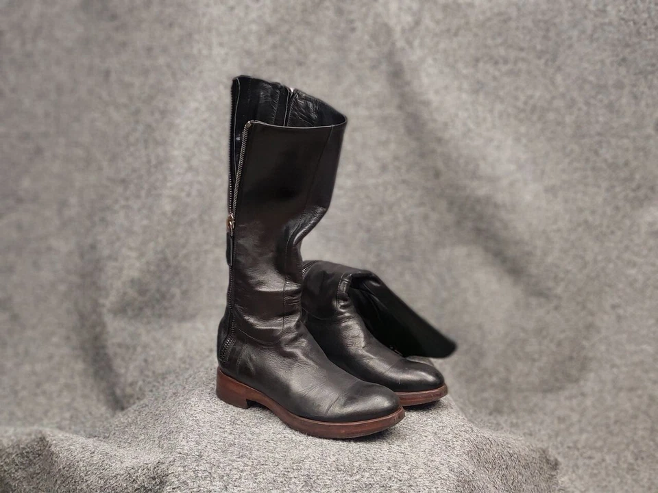 Botas Rocco P. Hechas a Mano Torre Saw Patrisio Cuero Cremallera Foto 3 de 4