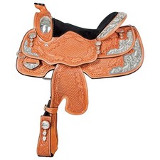 Premium Leather Western Saddle with Tack Set   Seat Sizes 14"-18" Available