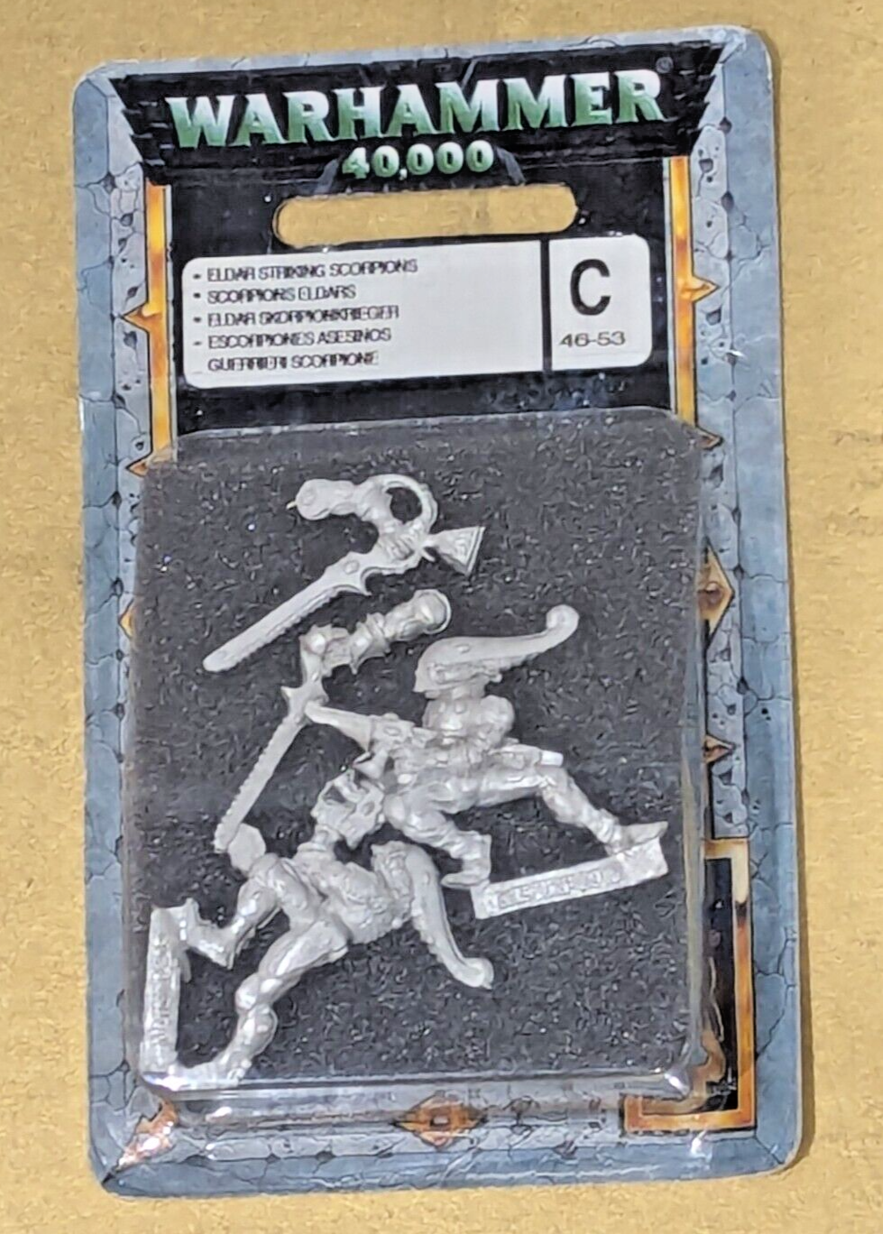 Sealed Warhammer 40K Eldar Striking Scorpions Blister Metal Squad BNIB