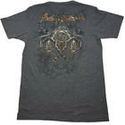 Harley Davidson Screamin Eagle Women's T Shirt Short Sleeve Gray Graphic Large