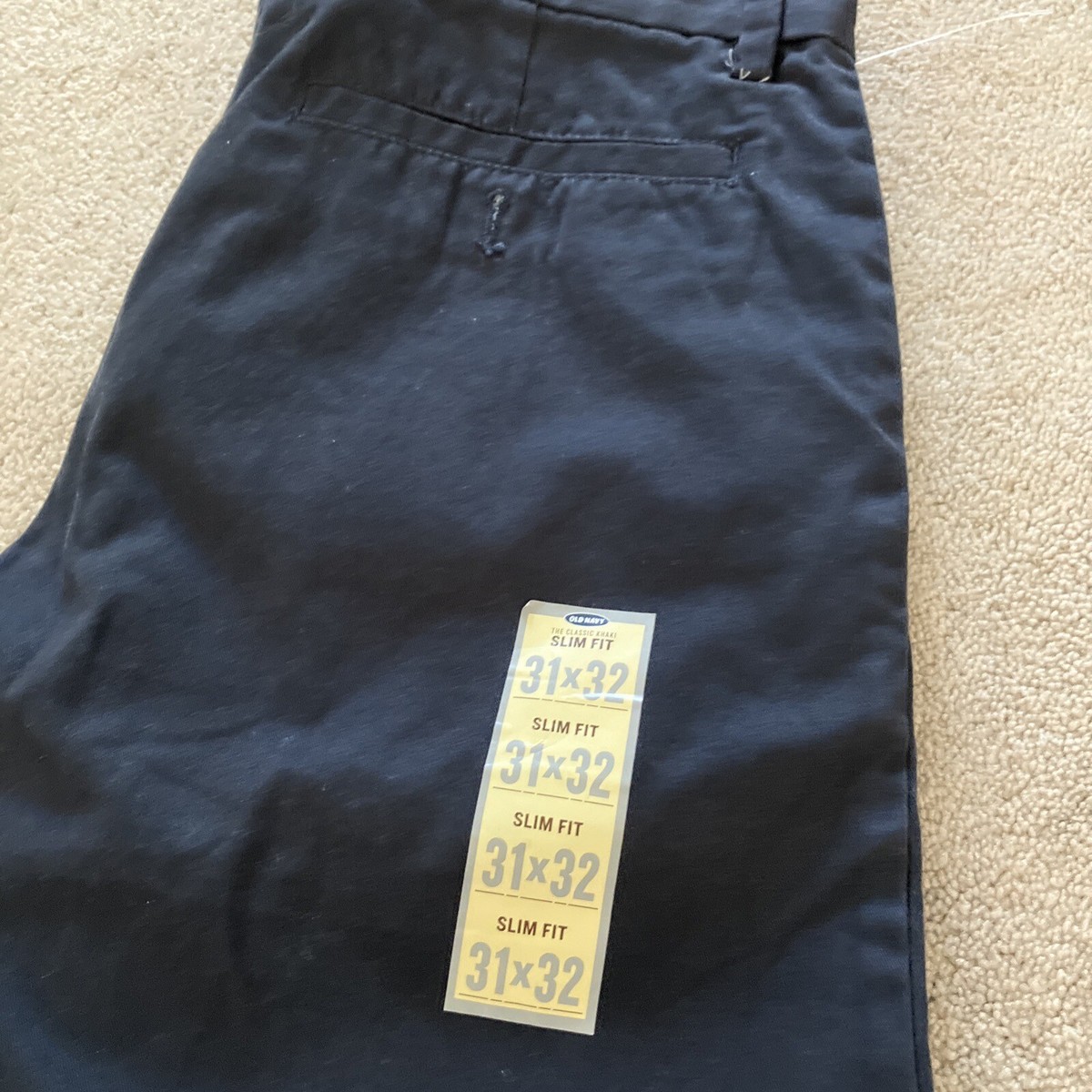 Men's Old Navy Blue Khaki Pants Brand New 31x32 NWOT Slim