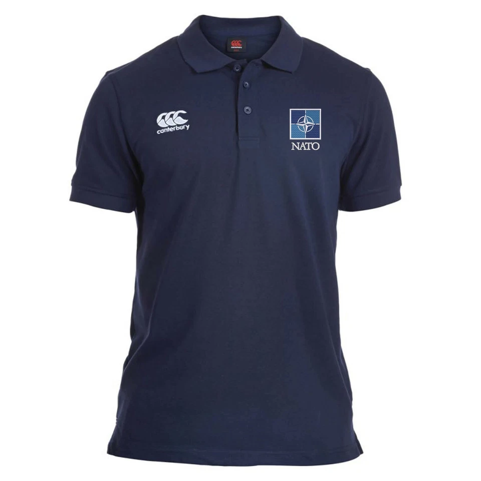 OFFICIAL NATO embroidered Canterbury Rugby Polo Shirt - Image 1 of 1