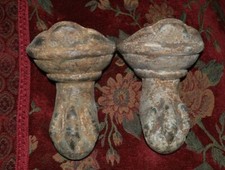 Two Vintage Cast Iron Bathtub Legs - Ball & Claw