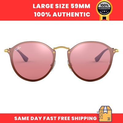 Ray-Ban Unisex Sunglasses RB3574N 001/E4 Matte Gold Round  display picture 1