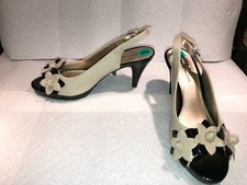 NEW W/O Box Bandolino Slingback Women's Open Toe Heeled Sandal Pump 8M Patent