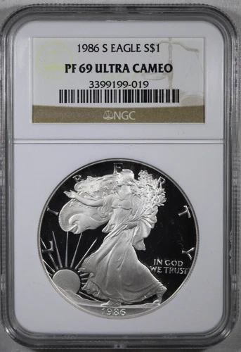1986 Silver Eagle NGC PF69 -Ultra Cameo-Stunning, Beautiful Coin