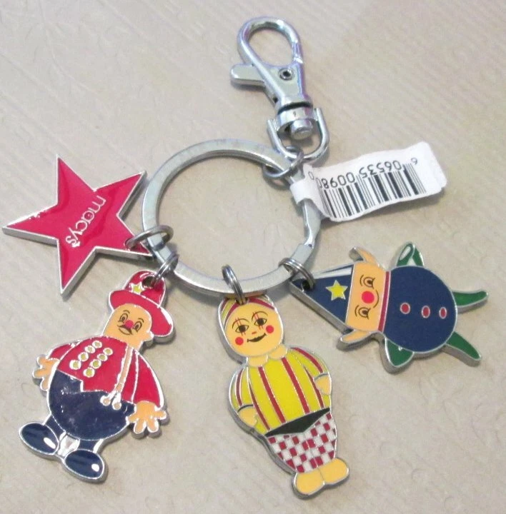 MACY'S Thanksgiving Day Parade metal charms keyring key chain keychain clip-on