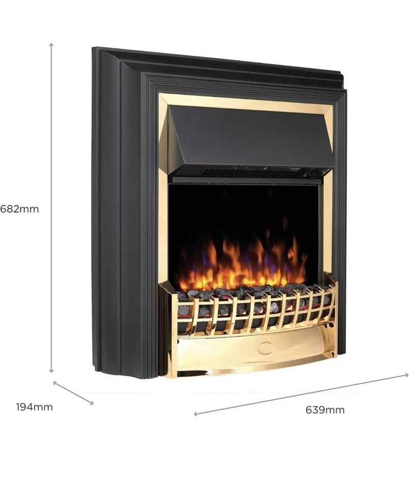 Dimplex Cheriton Deluxe  2KW Freestanding Optiflame Electric Fire-Bras-UK Sale - Image 3 of 4