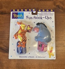 Vintage Disney Priss Prints Winnie The Pooh Fun Hook Ups Peel & Stick Wall 46305