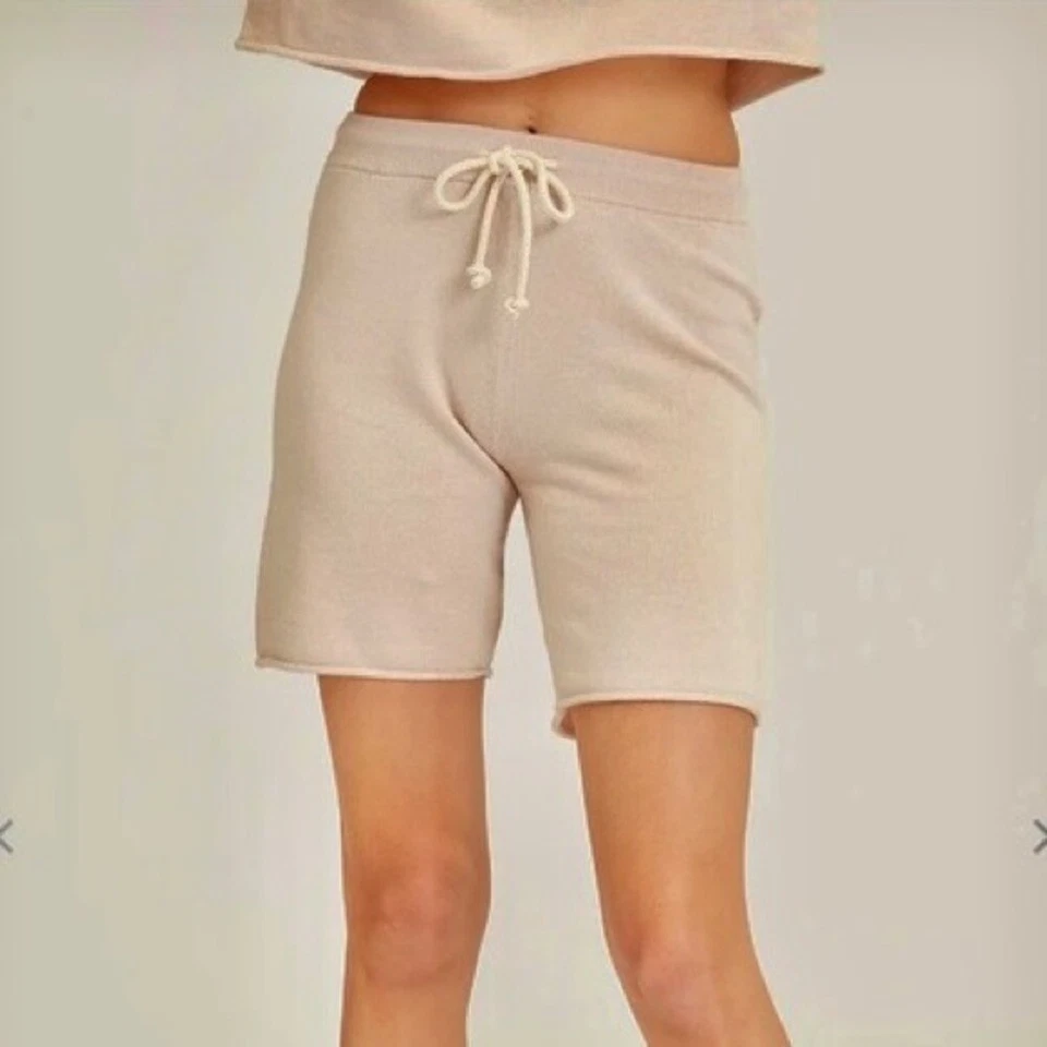 NUEVO CON ETIQUETAS $128 Talla XS NakedCashmere Tostado Algodón Orgánico Cachemira Bermudas Hailey Shorts