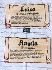 Quadro Con Significato Dei Nomi In Legno Personalizzabile