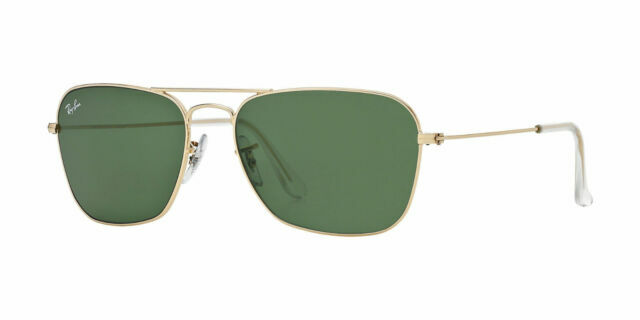 gold frame green lens aviators