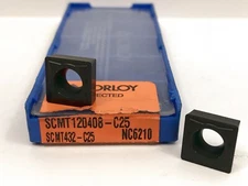 KORLOY SCMT432-C25 SCMT120408-C25 New Carbide Inserts Grade NC6210 2pcs