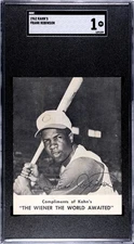 Frank Robinson 1962 Kahn's Cincinnati Reds HOF SGC 1