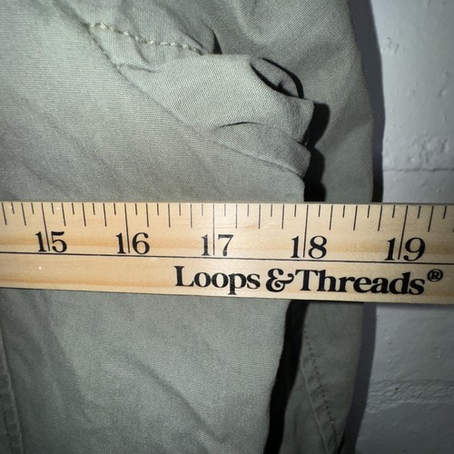 GAP Kids Boys XL 14-16 Olive Green Hooded Parka Jacket Faux Fur Trim Winter Coat - Picture 13 of 13