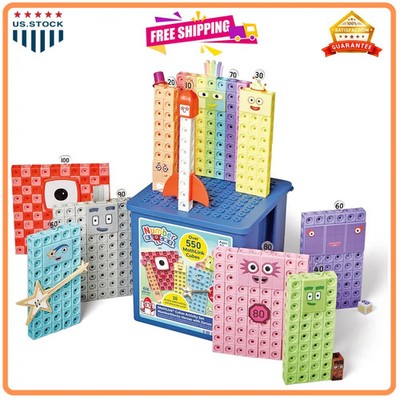 hand2mind Numberblocks Heroes with Zeroes MathLink Cubes Activity Set