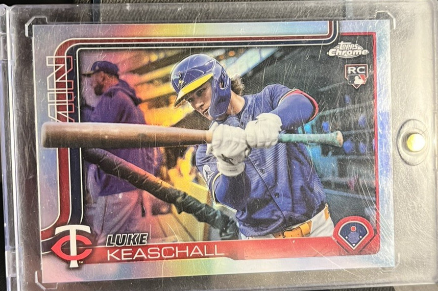 2025 Topps Chrome Update Luke Keaschall Image Variation RC SSP #USC106 Twins