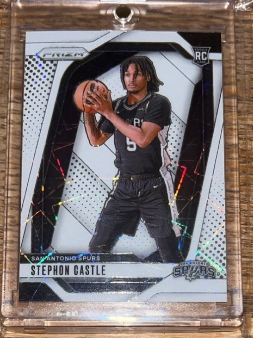 2024-25 Panini Prizm - Stephon Castle #234 White Lazer Prizm /275 (RC)