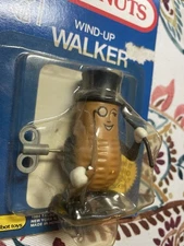Planters Mr Peanut 1984 Wind-Up Walker Sealed On Card
