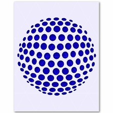 Polka Dot Circle Stencil   Geometric Pattern 10 Mil Mylar Template