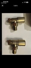 Arezzo Brushed Brass Radiator Valves