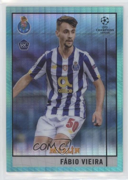 2020-21 Topps Merlin Collection Chrome UCL Fabio Vieira #40 Rookie RC 02l5