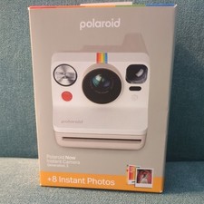 Polaroid - Now Gen 3 Instant Camera Color Film Bundle 8 Photos - White