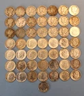 $5 Mercury and Roosevelt Silver Dime Roll, 90%, 50 dimes, 10C, Some UNC
