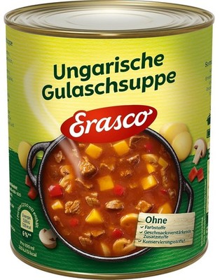 Erasco Ungarische Gulaschsuppe - Gulasch Suppe - 800 Gramm