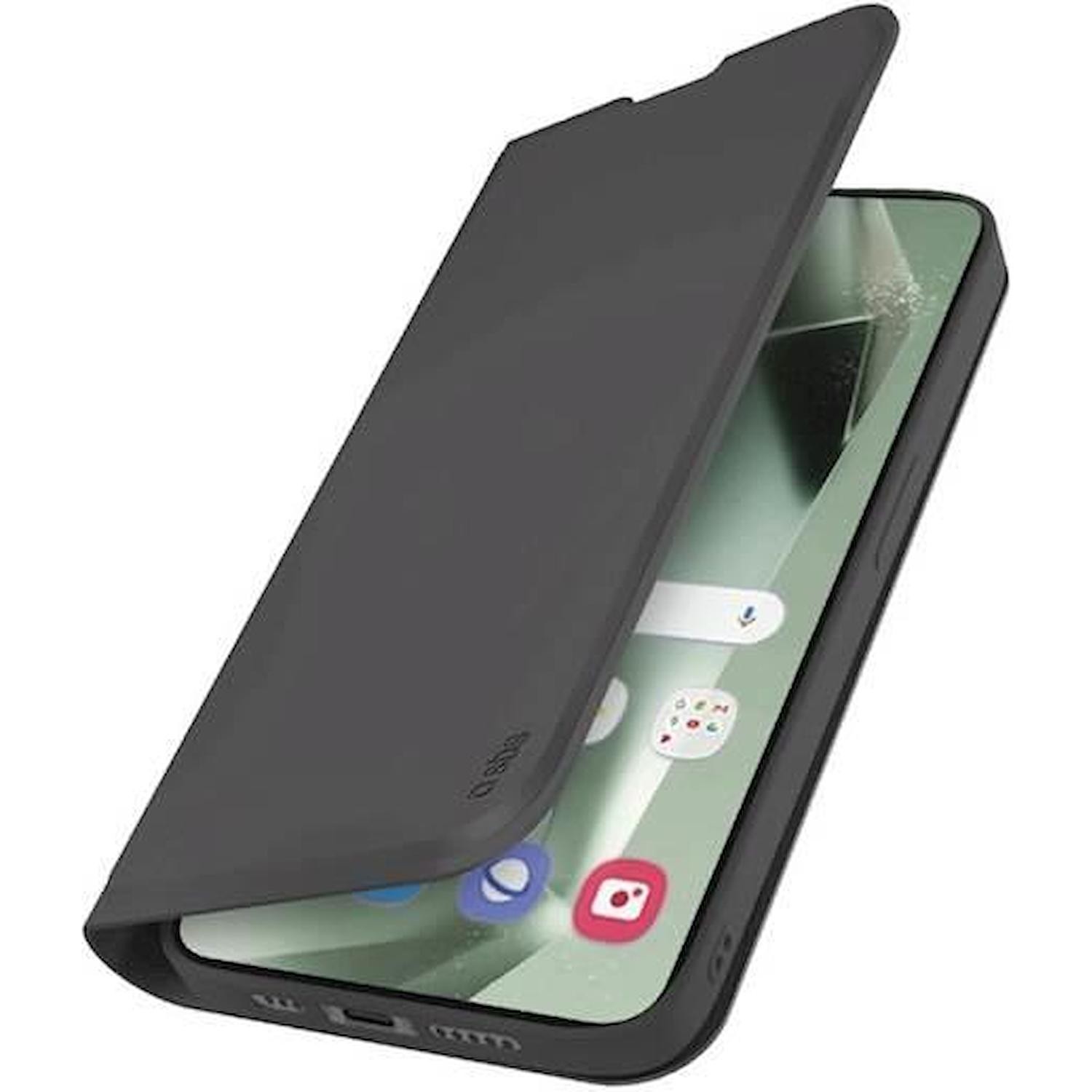 Wallet smooth SBS per Samsung Galaxy S24 FE nero