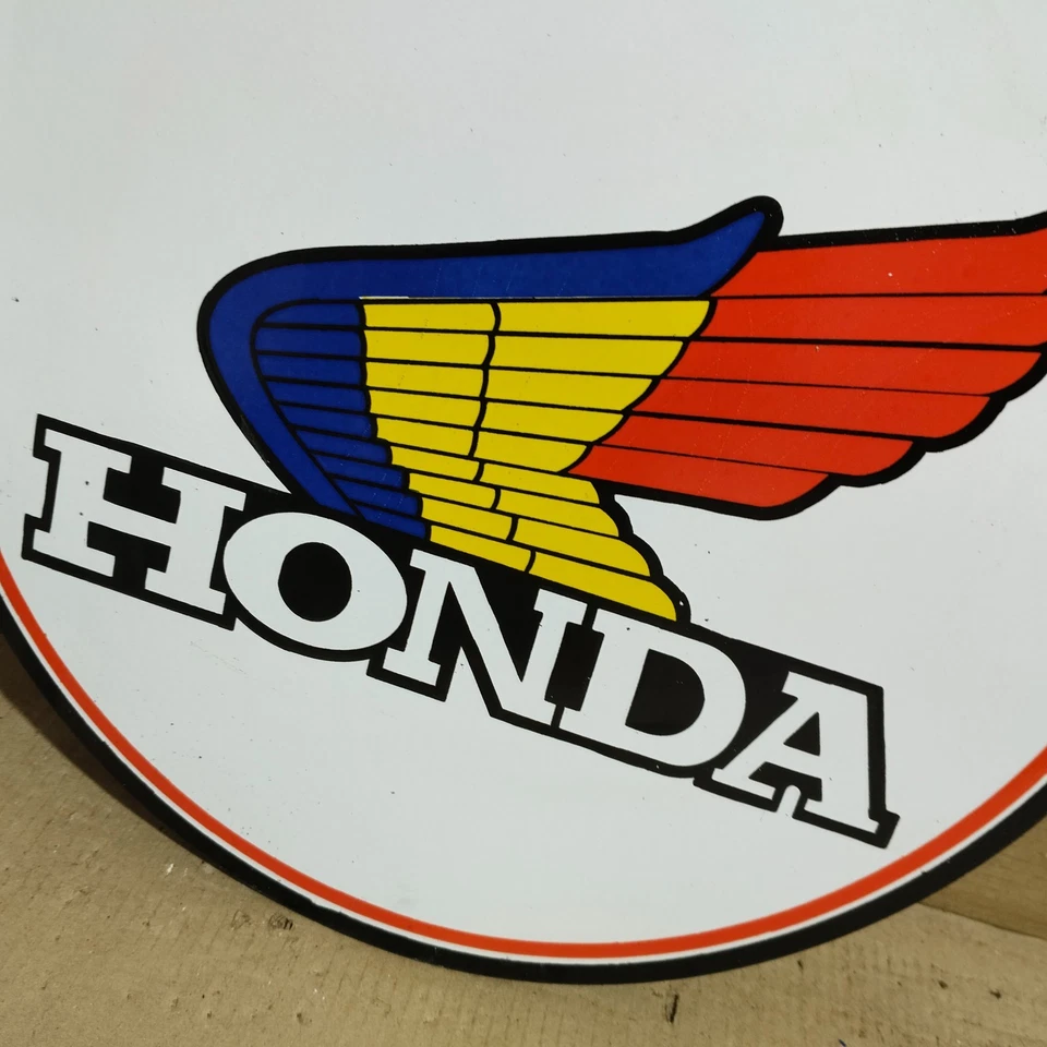 Honda Porcelain Enamel Sign 19.5 x 17 Inches 2 Sided - Image 3 of 4