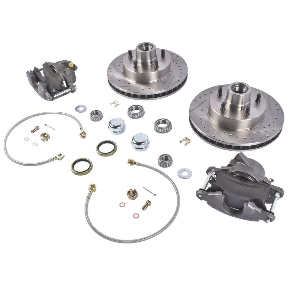 Nuevo kit de freno de disco delantero de lujo 5 tacos para Chevrolet C10 GMC C15 C1500 1973-1987 Foto 2 de 4