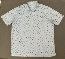 Peter Millar Golf Shirt Polo CS Summer Comfort Go With The Float Print XXL