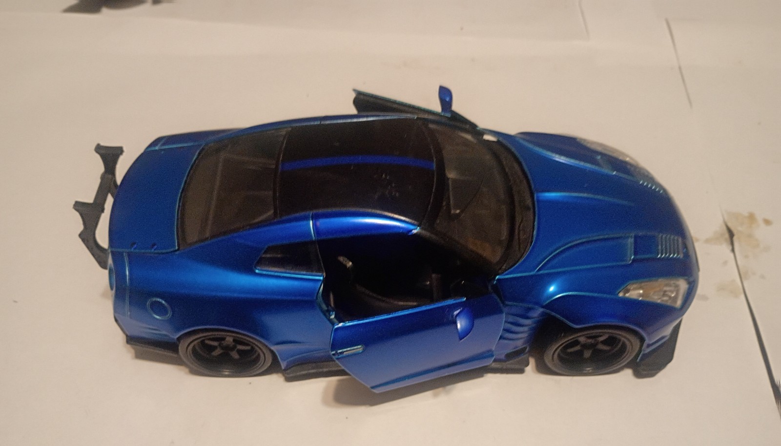 1:24 Scale JADA Fast & Furious Blue 2009 Nissan GT-R (R35) Diecast Car Loose
