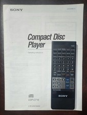 Sony OEM CD Player Remote Control RM-D715 w/ CDP-C715 CD Changer Owner's Manual