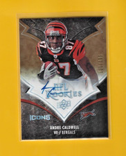 Andre Caldwell 2008 Upper Deck Icons -  auto RC -  # 105 - Cincinnati Bengals