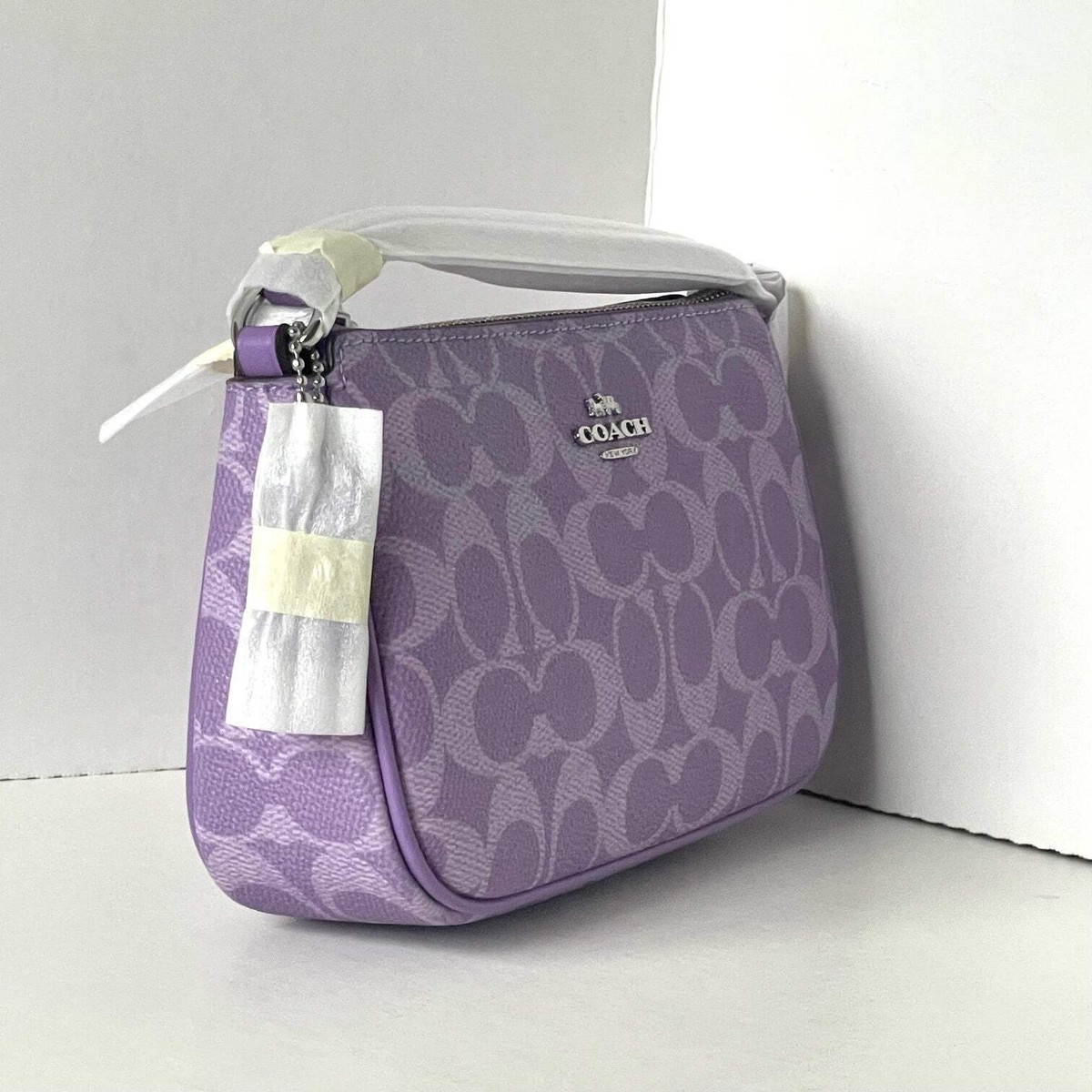 Coach Nolita 19 Bag Iris Purple Signature Canvas CW426 Shoulder
