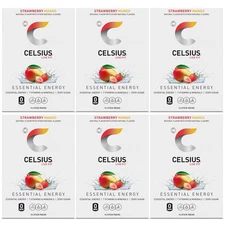 Celsius On-The-Go Zero Sugar Powder Stick Drink Mix 6 Pack