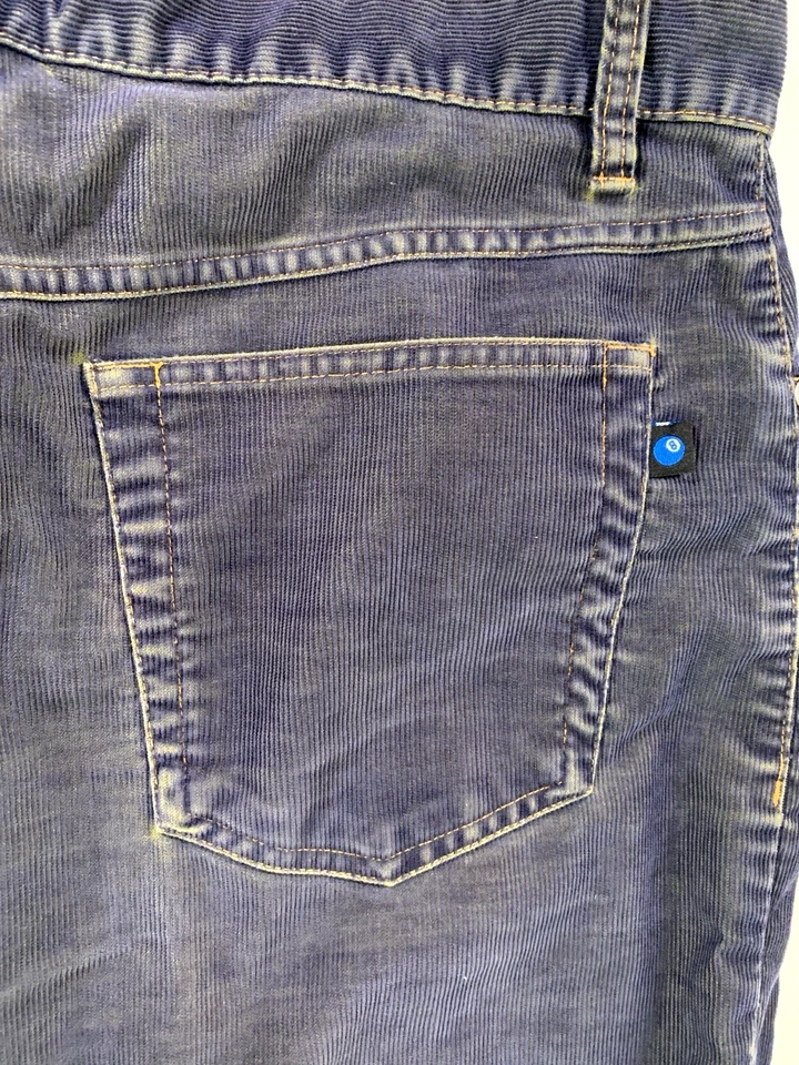 Pantalones Cortos De Colección Joe Boxer Azul Oscuro Pana Para Hombre Talla 34 Sueltos Patinador 8 Ocho Pelotas Foto 4 de 4