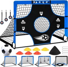 Kids Soccer Goal 5 In 1 Portable Soccer Net Indoor Outdoor Training Equipment