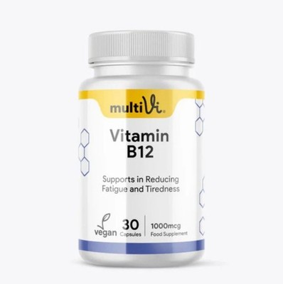 MultiVi Vitamin B12 Nahrungsergänzungsmittel - 30 Kapseln
