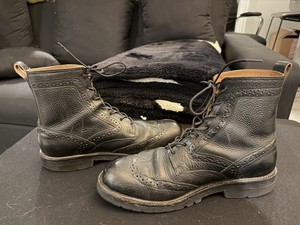 Frye Earl Wingtip Boots 9.5 Lace Up Leather Casual Dress Ankle Combat 3484138 Frye | Shoes | Frye Earl Wingtip Boots 95 Lace Up Leather  main image 4