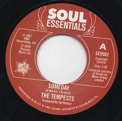 THE TEMPESTS Someday / I Don't Want..- Northern Soul 45 (Outta Sight) 60s 7" - Image 2 of 4