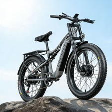 ELECTRIC BIKE 2000W 30MPH EBIKE FOR ADULTS 48V 17.5AH 26" FAT TIRE MOUNTAIN BIKE