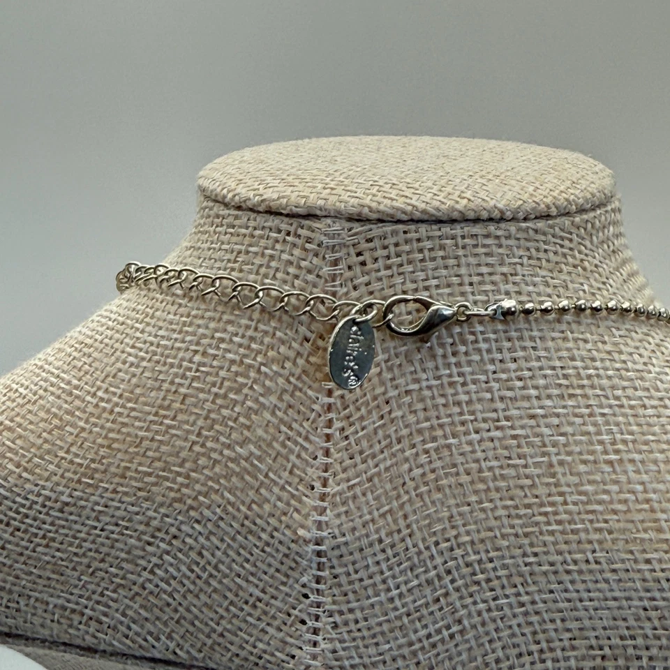 Collar Colgante Claires Yin Yang Y2K Años 90 Tono Plata Cadena Dije Joyería Foto 4 de 4