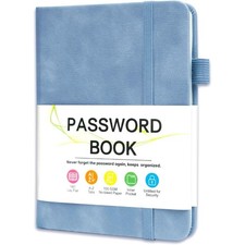 Password Keeper Book with Alphabetical Tabs Small Password Notebook for Seniors