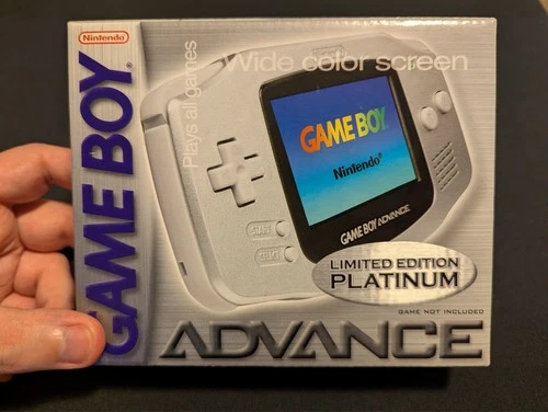 Nintendo GameBoy Advance Limited Edition Platinum  Factory Sealed Mint Condition