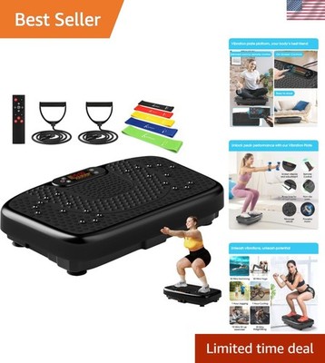 Ultra-Quiet Vibration Exercise Machine - 120 Levels for Effective Home Workouts