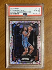 2023 Panini Prizm Cason Wallace Cherry Blossom Prizm /20 PSA 10 Gem MT