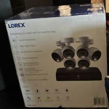Lorex 4K Wired Security Camera System 4 Cameras 2TB Color Night Vision